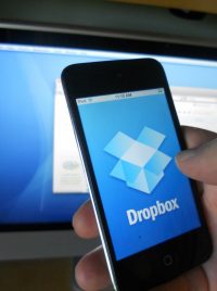 Dropbox app on phone
