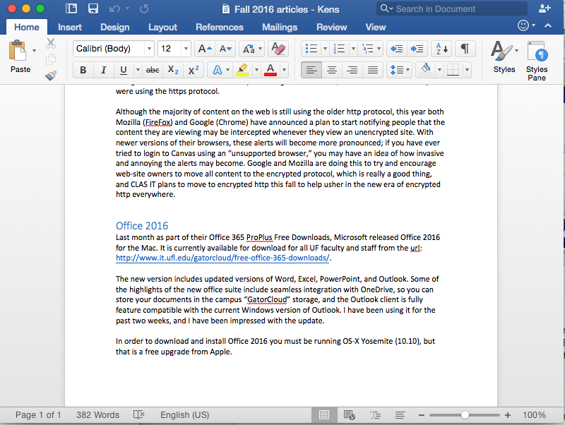 Office 2016 for the Mac is Available for Download – CLAS IT