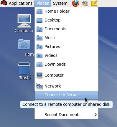 Gnome Connect to Server