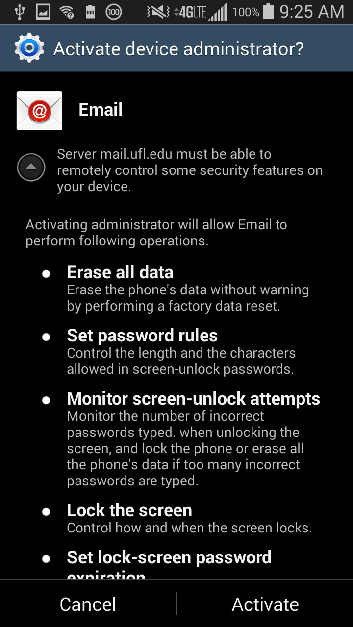 Setting Up UF E-mail on an Android Phone